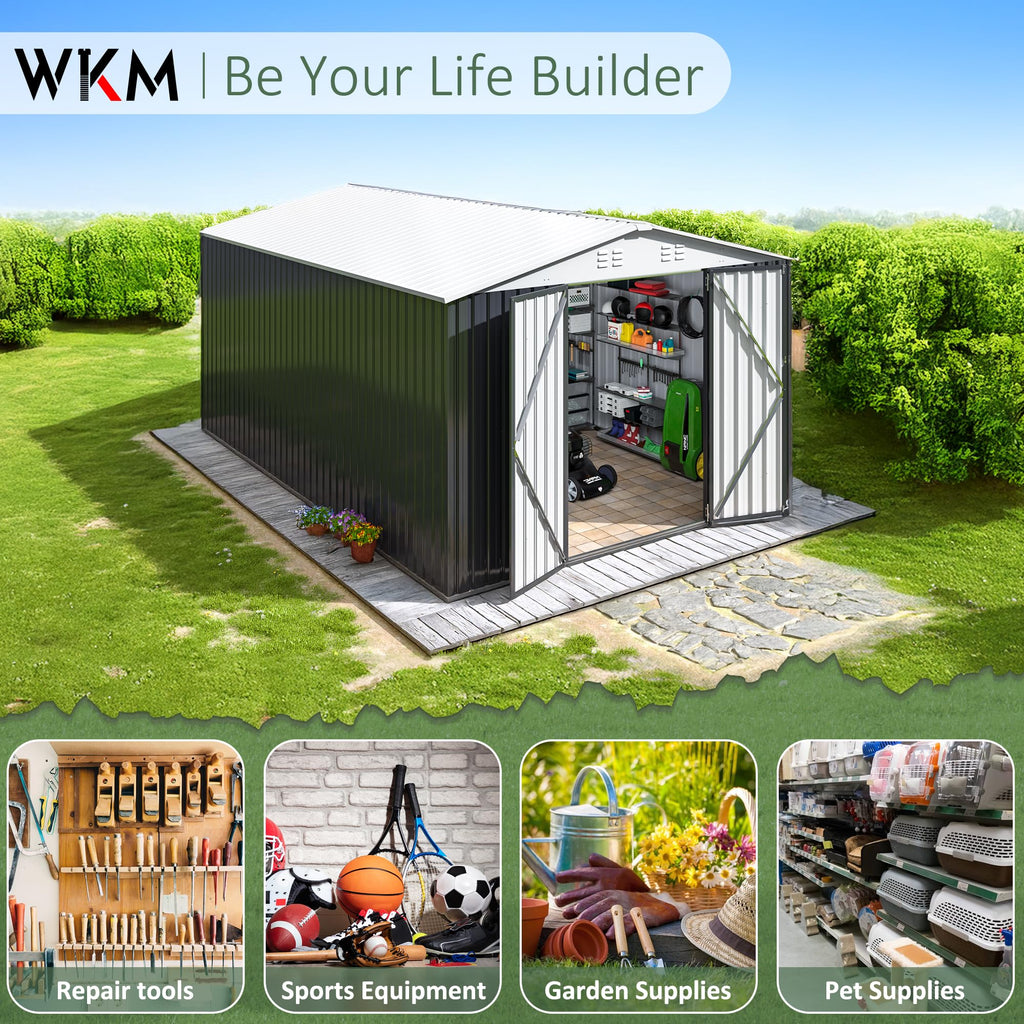10x14 FT Outdoor Storage Shed B371
