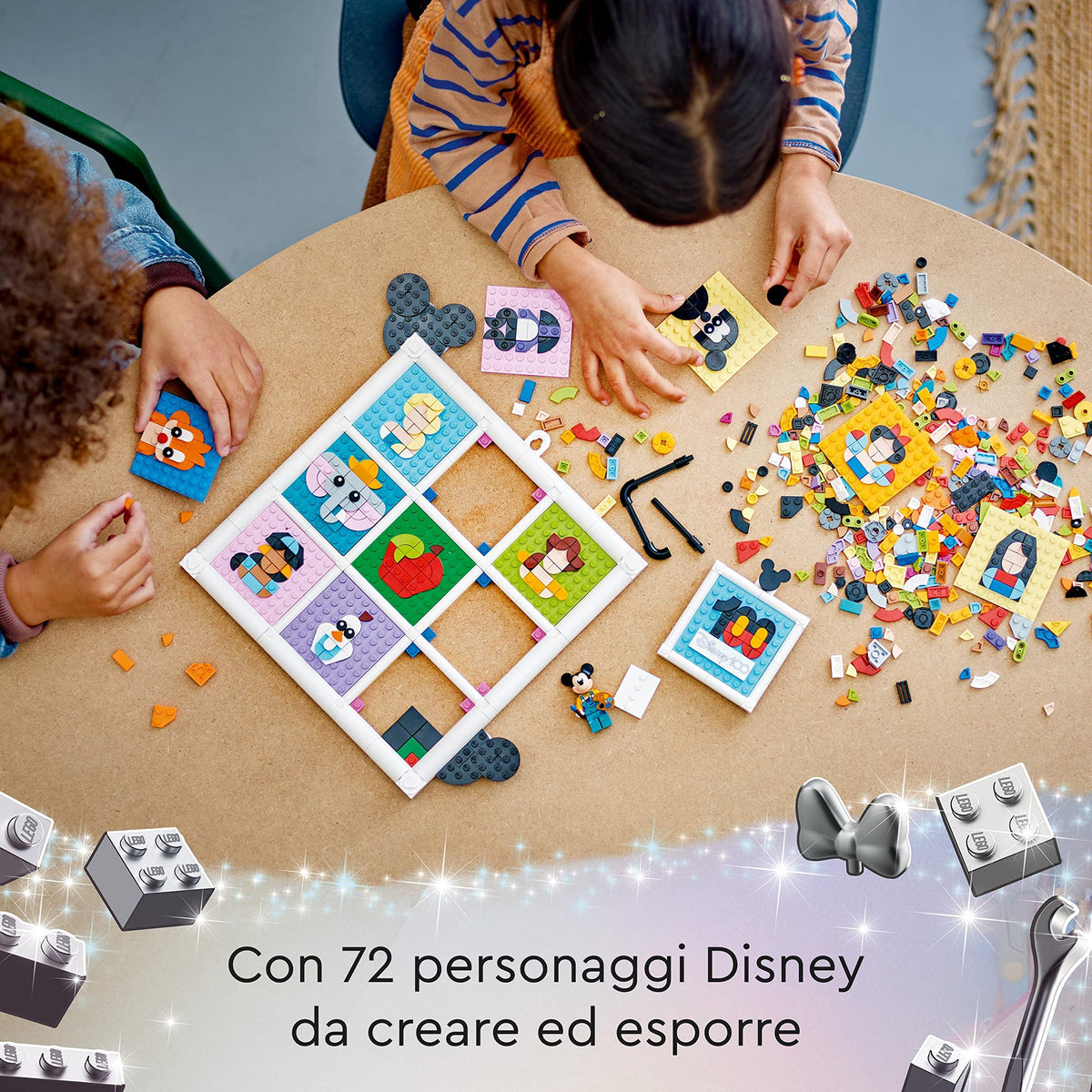 Disney Animated Figures Craft Set with 72 Mosaic Designs K1921