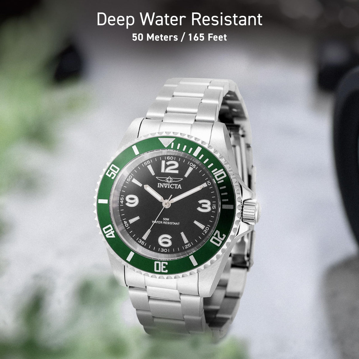 40mm Stainless Steel Black Dial Quartz U950