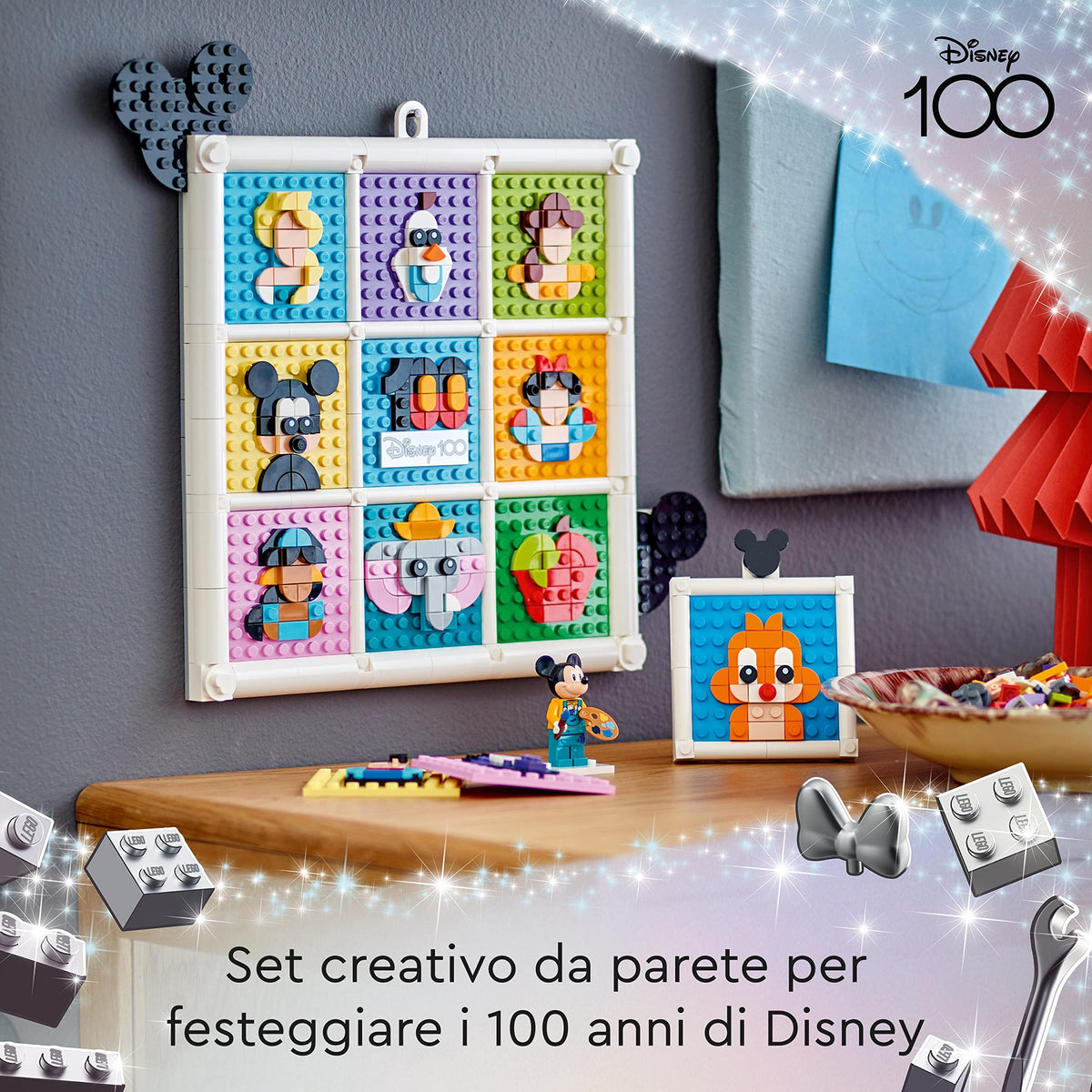 Disney Animated Figures Craft Set with 72 Mosaic Designs K1921