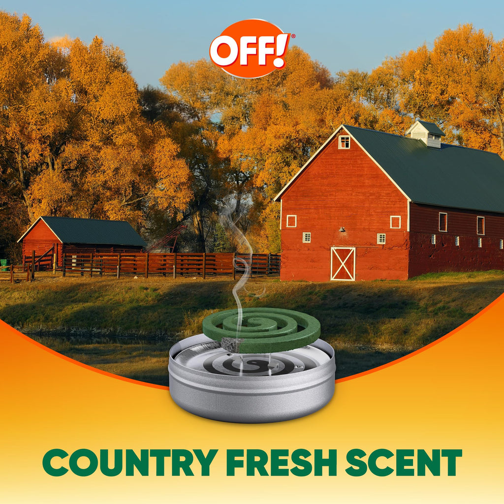 Outdoor Mosquito Repellent Coil Starter Pack Country Fresh Scent 3 Piece K1517