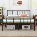 Queen Metal Bed Frame with Steel Slat Support M203820