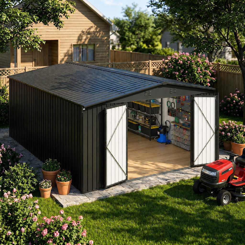 10x14 FT Metal Storage Shed F4626