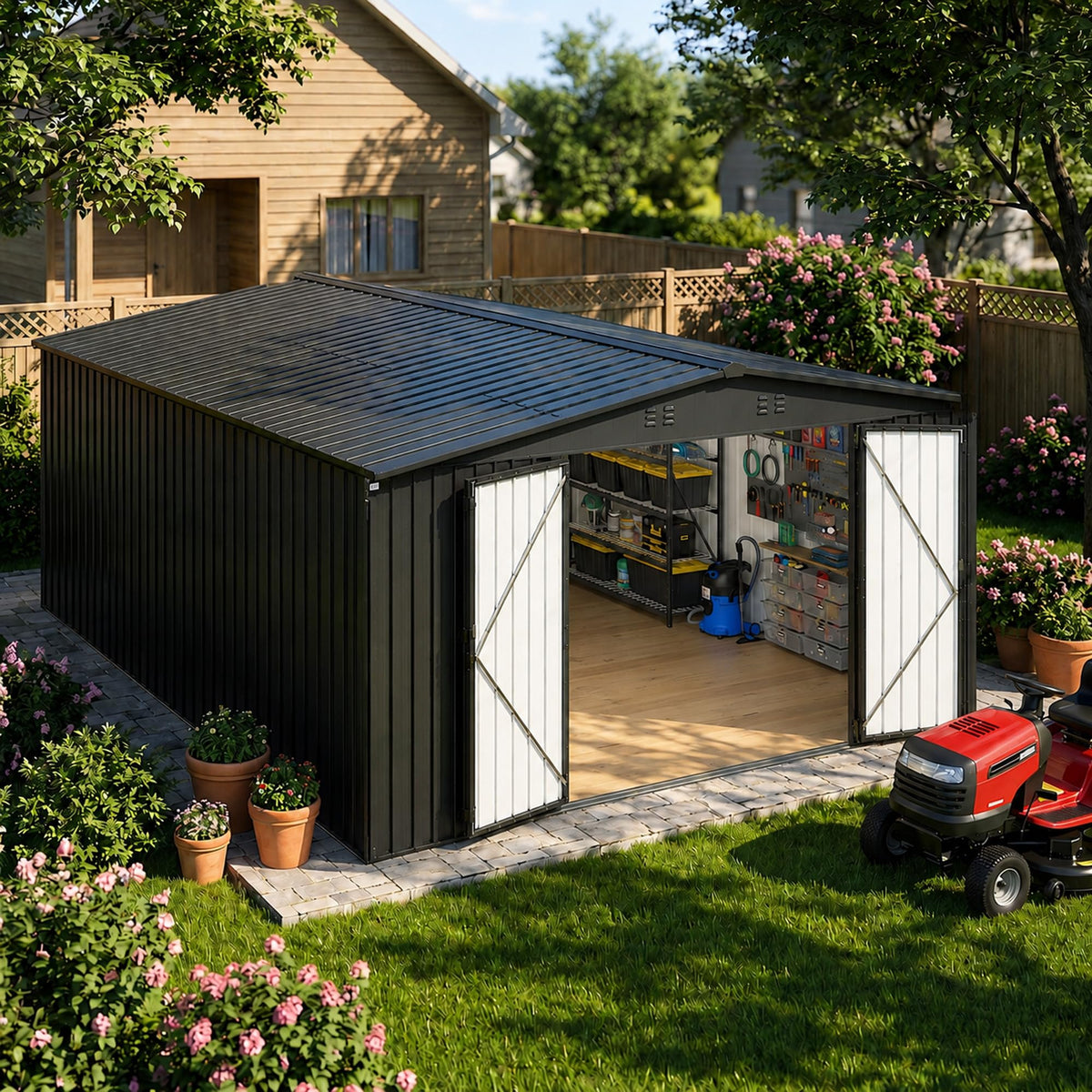 10x14 FT Metal Storage Shed F4626