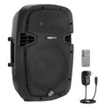 1000W Bluetooth PA System Speakers with 10 Inch Subwoofer and USB, Black Q86840